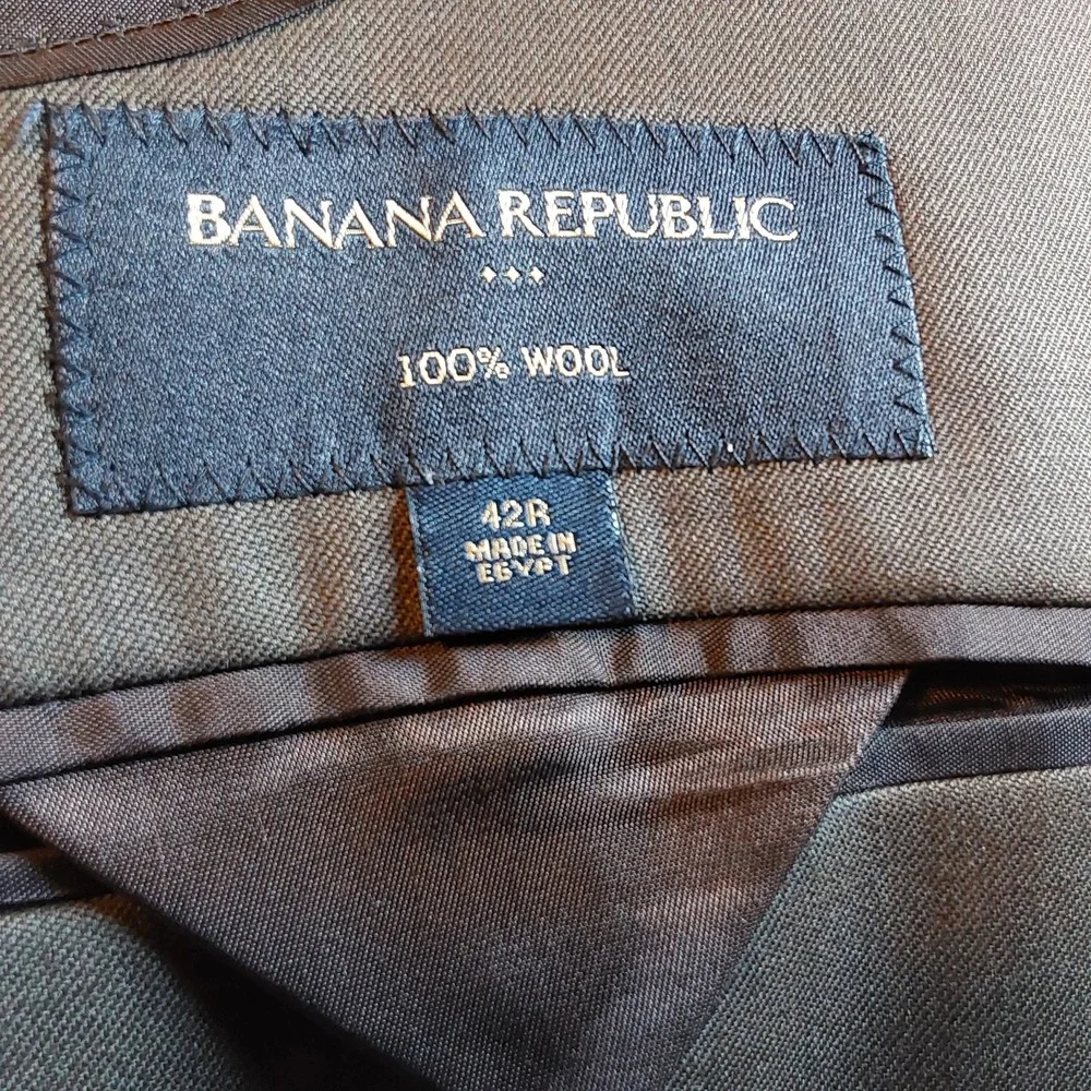 Banana Republic Men's Brown Jacket 100%‎ Wool Sport Coat Blazer 42R
